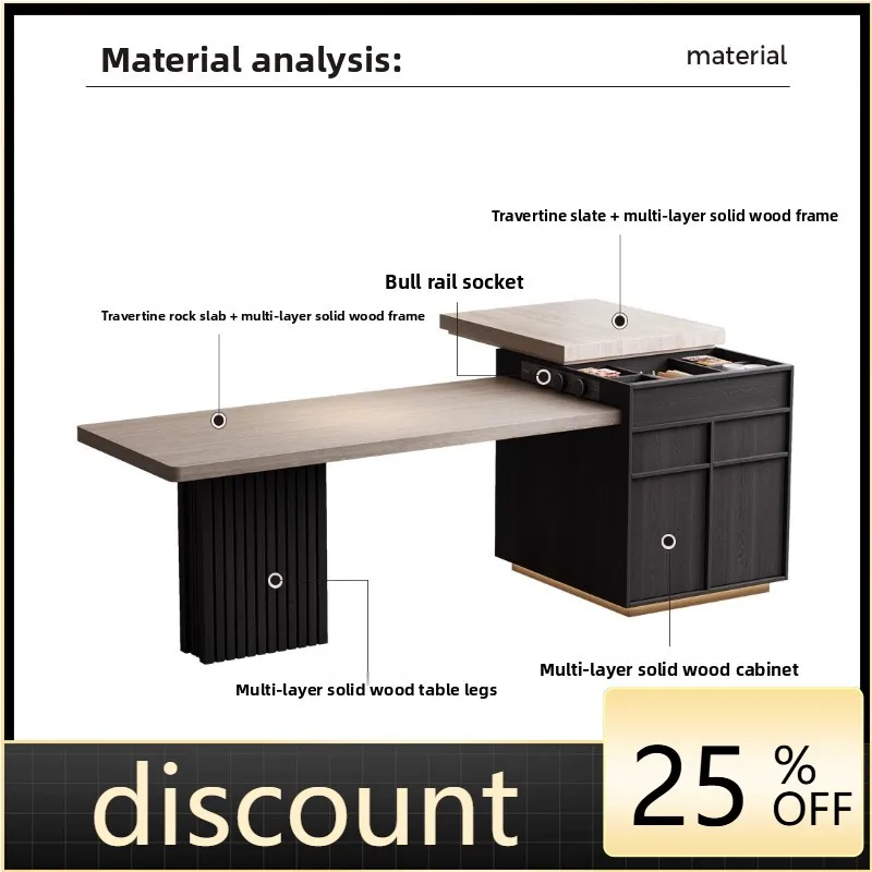 

LMM simple modern wind island dining table integrated kitchen island sliding storage bar table