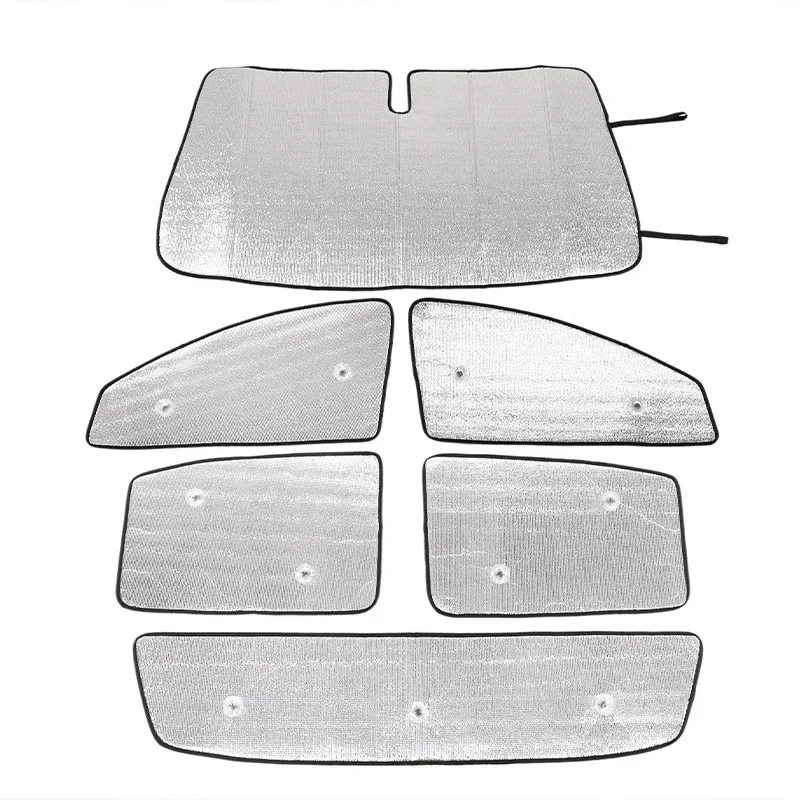 For Ford Ranger Wildtrak 2015-2024 Aluminum Foil Car Front Windshield Full Window Glass Sun Protection Parasol Car Accessories