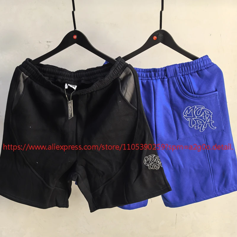 

Summer Mertra Casual Shorts Fashion New Splice Contrast Color Embroidered Logo Loose Sports Shorts Unisex