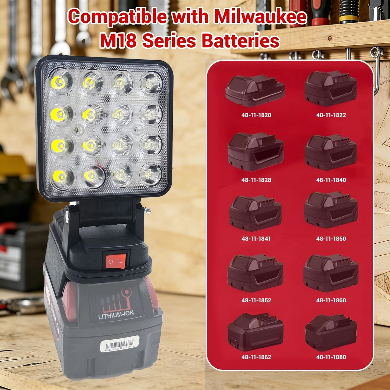 3/8 Inch Portable Cordless LED - Outdoor Lighting Milwaukee ulasan dan harga