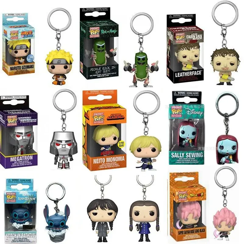 Funko POP-llavero de Disney Sally Sewing South Park Stan the Office Prison, Mike Leatherface, Trans Formers, amigos Addams, modelo de juguete
