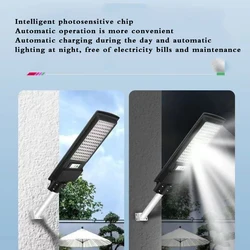 Super Bright Solar Powered Remote Control Waterproof Outdoor High Performance Road Lamp All In One Solar Powered Led Streetlight