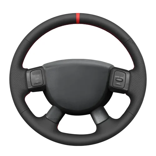 Protector negro para volante de coche de piel sintética para Dodge Ram 1500 2500 3500 Durango 2004-2009 Dakota 2008-2013