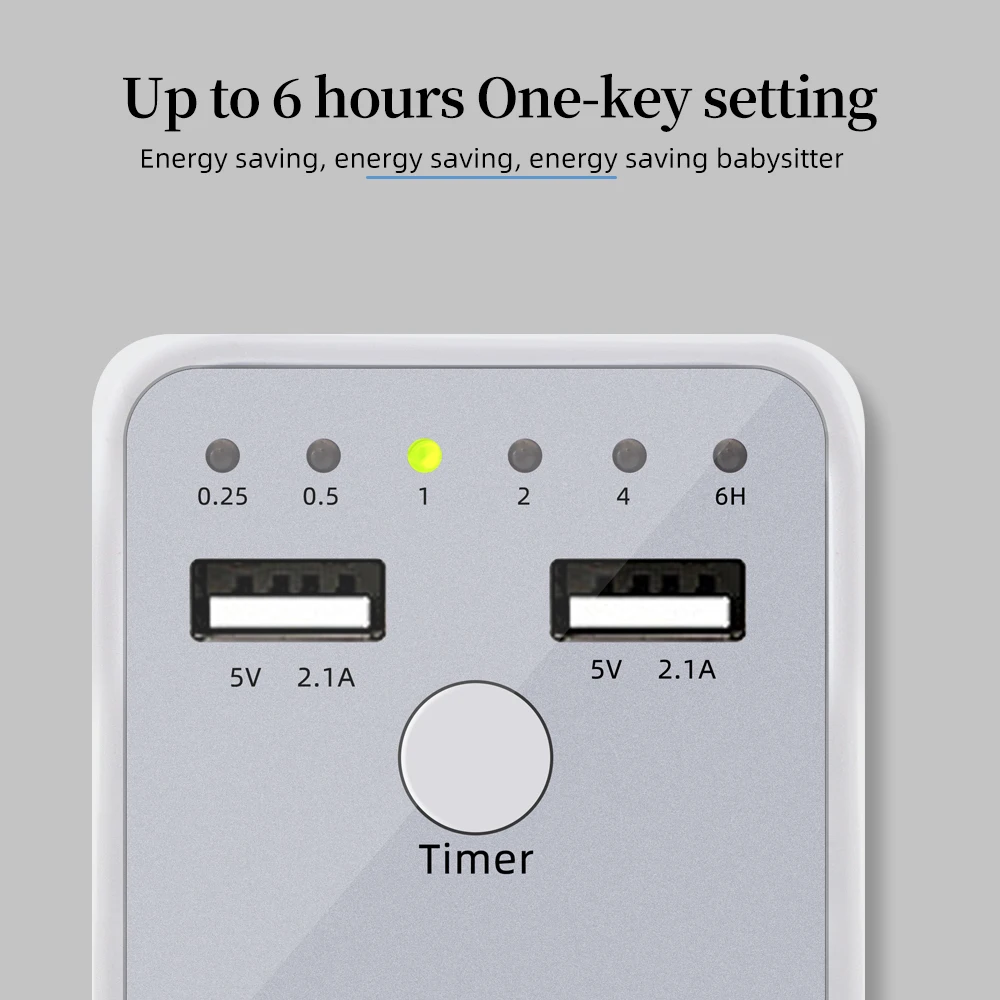 Imagem -06 - Tomada para Temporizador Programável 6hr Elétrico Inteligente Interruptor de Interface Usb com ue Eua Reino Unido fr Plug