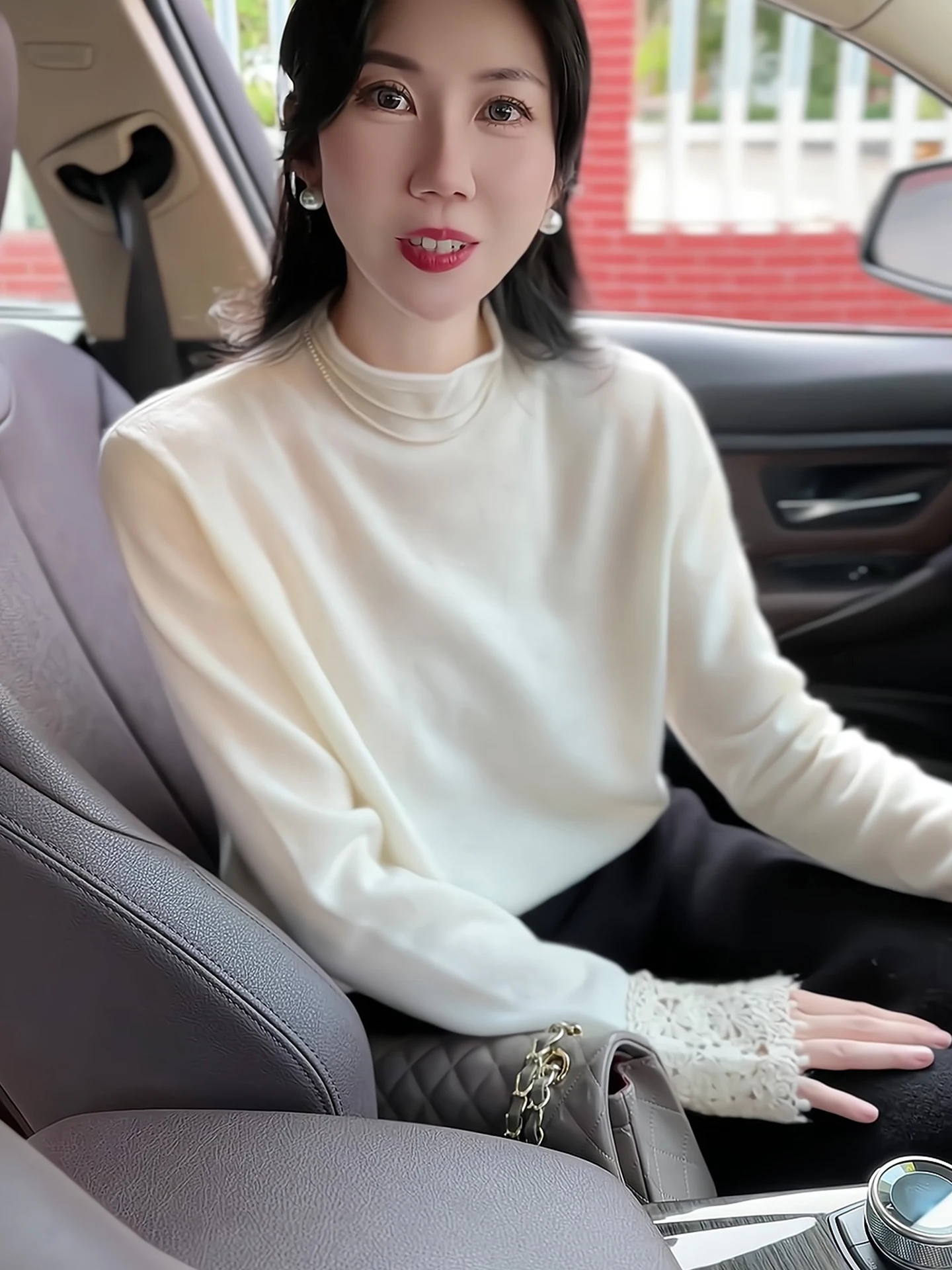 المرأة طويلة Sve الجوف خارج محبوك irt لينة مريحة طبقة قاعدة بسيطة مباراة كل الشتاء Faion الكورية Sle مستقيم... #5