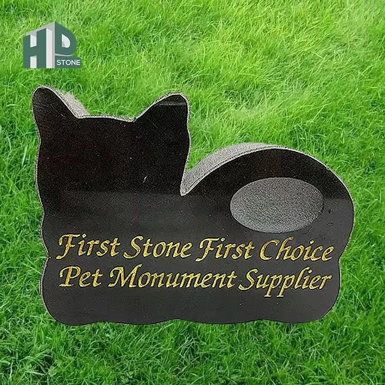 Polished Granite Marble Pet Tombstone Memorial Tombstone custom Pet Tombstone