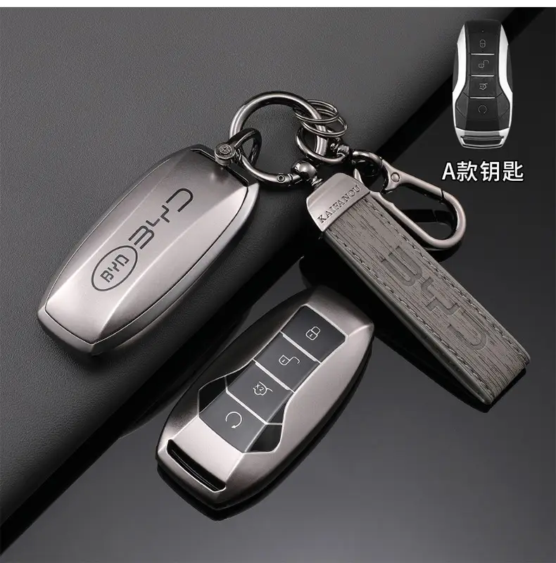 Silver TPU Car Flip Remote Key Case Cover Holder Shell Fob For BYD Song Plus Atto 3 Han EV Tang DM Qin Seal Dolphin Accessories - Image 5