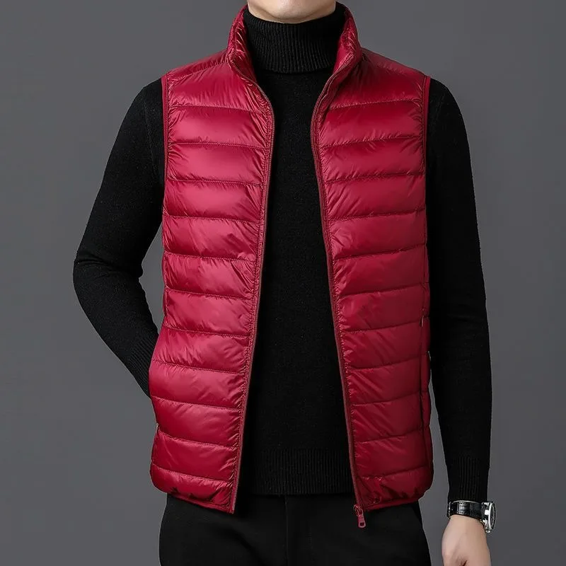 

New Season Men Vest Lightweight Sleeveless Jacket Spring Autumn Casual Sports Coat Thin Warm Waistcoat