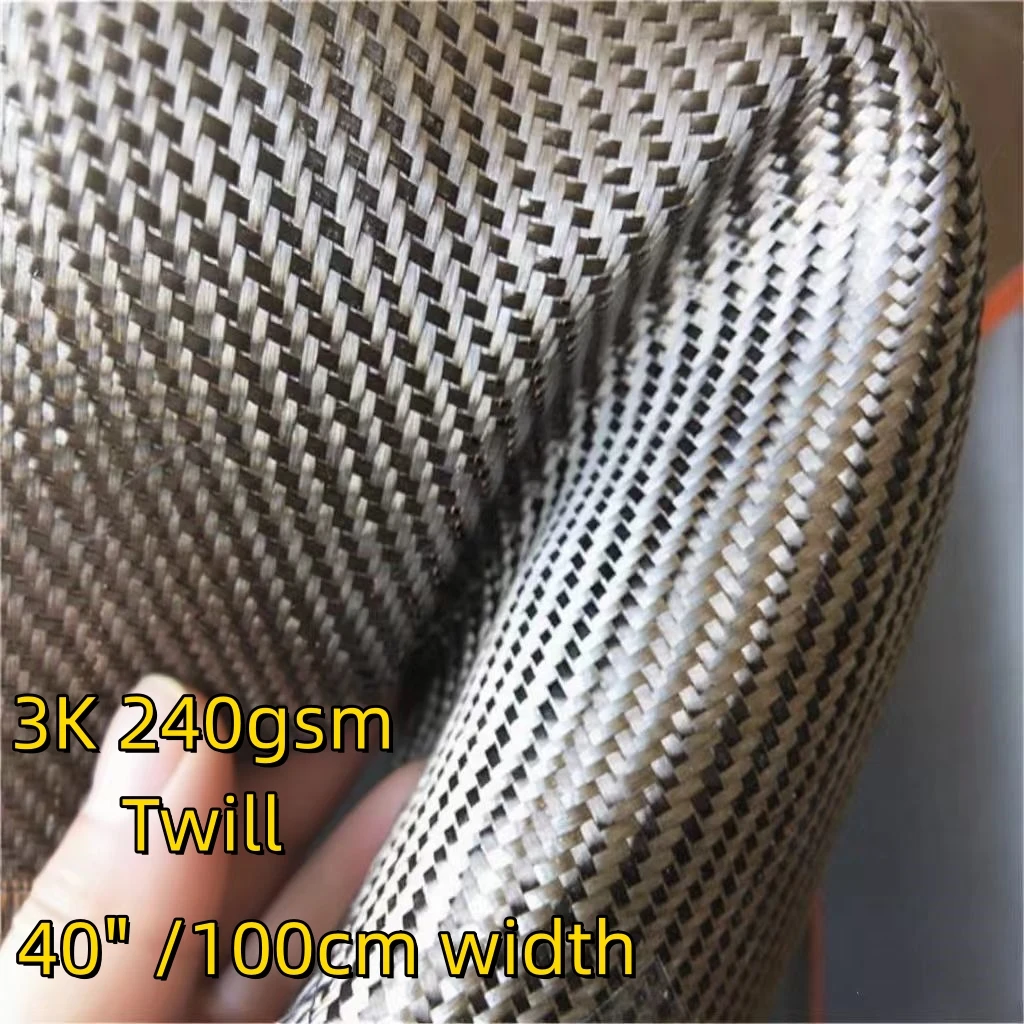 [Grade A+]3K 240gsm Real Carbon Fiber Cloth Carbon Fabric 2x2 twill 40"/100cm width,Used for bicycle,motorcycle,car,fishing rods