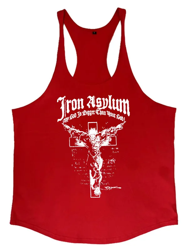 Loose Fit Sleeveless Basketball Top with Fine Straps Casual Summer Sportswear for Men round Neck Youthful Style Running Fitness