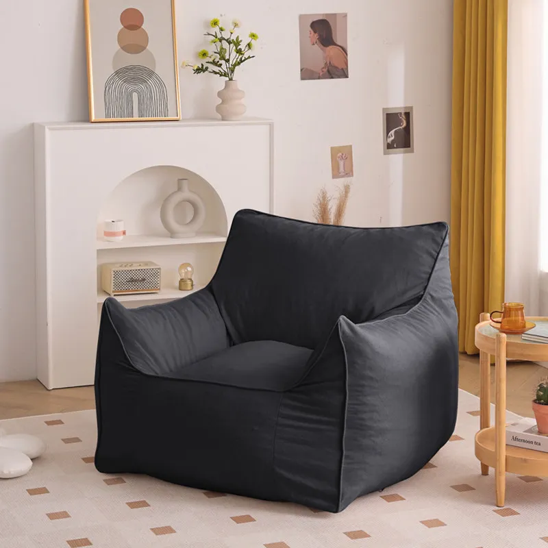 

Single Lounge French Bean Bag Sofas Decoration Giant Pouf Bean Bag Sofas Lazy Bedroom Corner Puff Para Sala Rattan Furniture