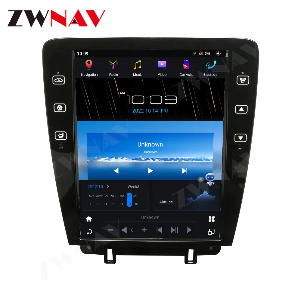 Vertical Screen Radio For Ford Mustang  2009 2010 2011 2012 2013 Android GPS Navigation Car Audio AUTO Stereo Head Unit Csarplay