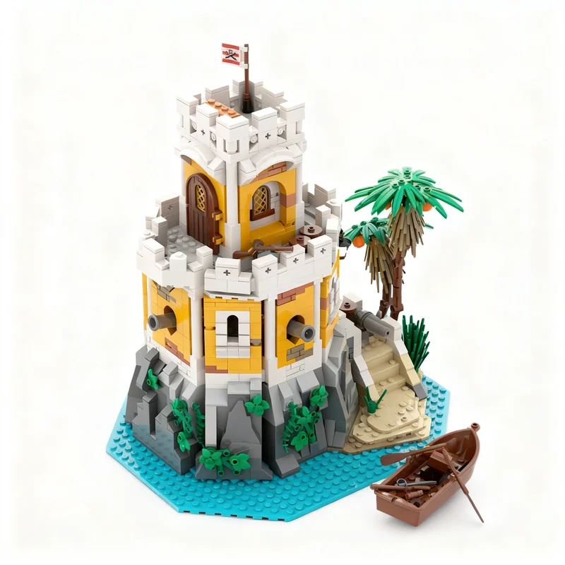 

1149PCS MOC Pirate Sailing Ship 6266 Cannon Cove Remake Model Custom Puzzle DIY Creative Ideas Kids Toy Birthday Gift Assembly