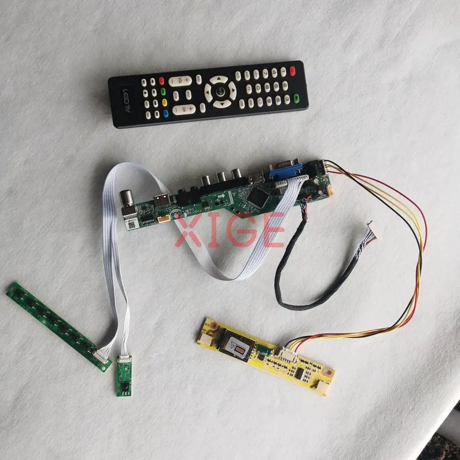 

Комплект для самостоятельной сборки платы контроллера экрана MT150XN01 M150X4 LM150X05 QD15XL02, 20-контактный LVDS, 1024x768, 2-CCFL, USB+AV+VGA+HDMI