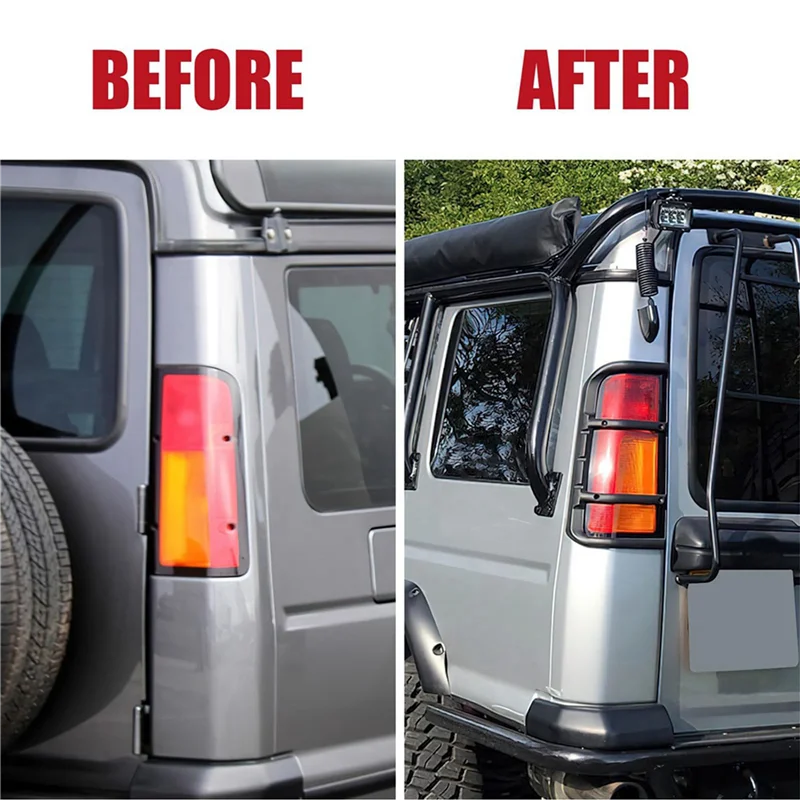 2 زوج الضوء الخلفي قوس الضوء الخلفي الحرس مجموعة STC53194 لاند روفر ديسكفري 2 1999-2004 قطع غيار السيارات عالية الجودة #5