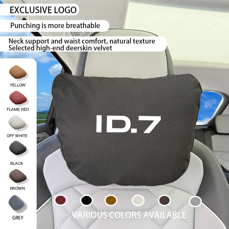 

VW ID7 X Pro Crozz ID4X ID4 ID6 ID5 ID3 Crozz 2025 2024 Accessories Car Neck Headrest Pillow Seat Lumbar Spine Protector