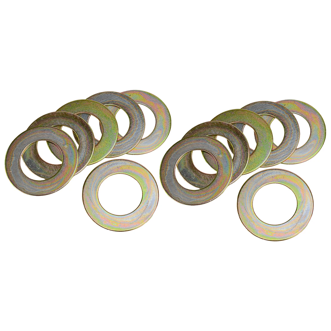 12Pcs 40mmx70mmx2mm Excavator Skid Steer Iron Bucket Pin Shim Gasket Fit for Cat Bobcat Komatsu Kubota Takeuchi Case