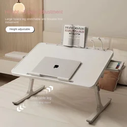 Lazy Window Desk, Adjustable Height Overbed Table with Wheels, Multifunctional Rolling Laptop Desk with Tilting Top and Stopper