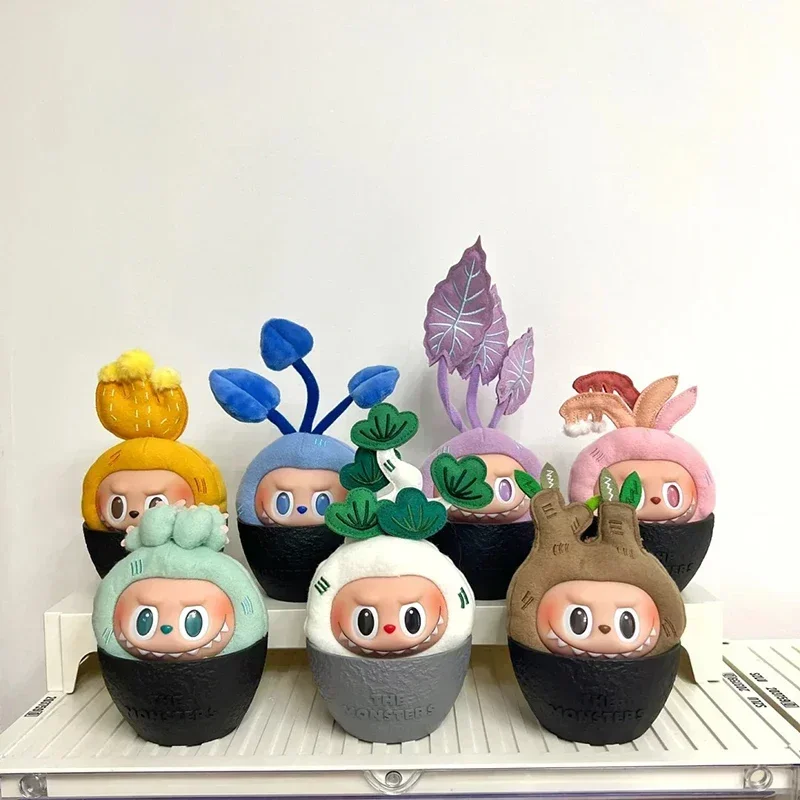 Blind Box Surprise Toy Labubu Potted Plant Series Anime Figures Cute Fashion Trendy Model Dolls Room Decoration Kids Toy Gifts