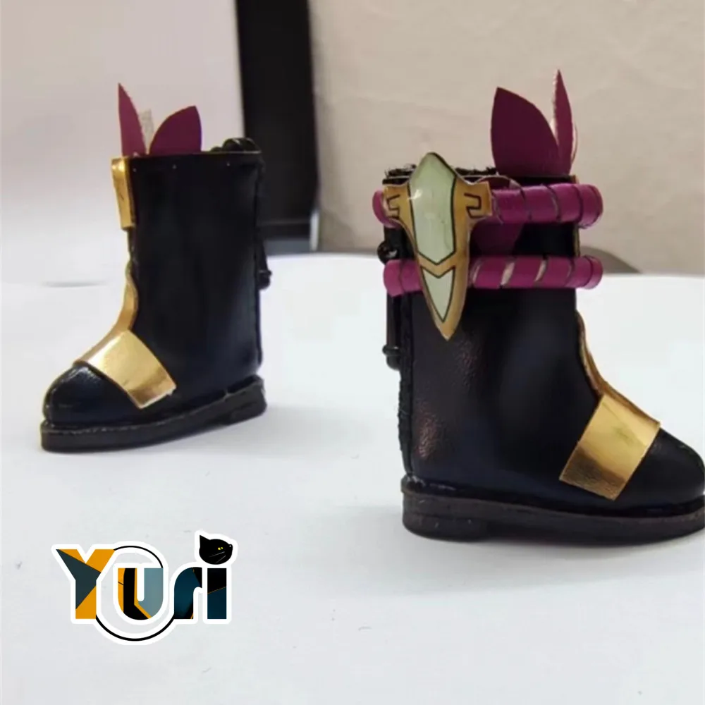 

New Anime Genshin Impact Xiao Handmade Shoes For OB11 1/12 BJD Doll Toy Game Cosplay C