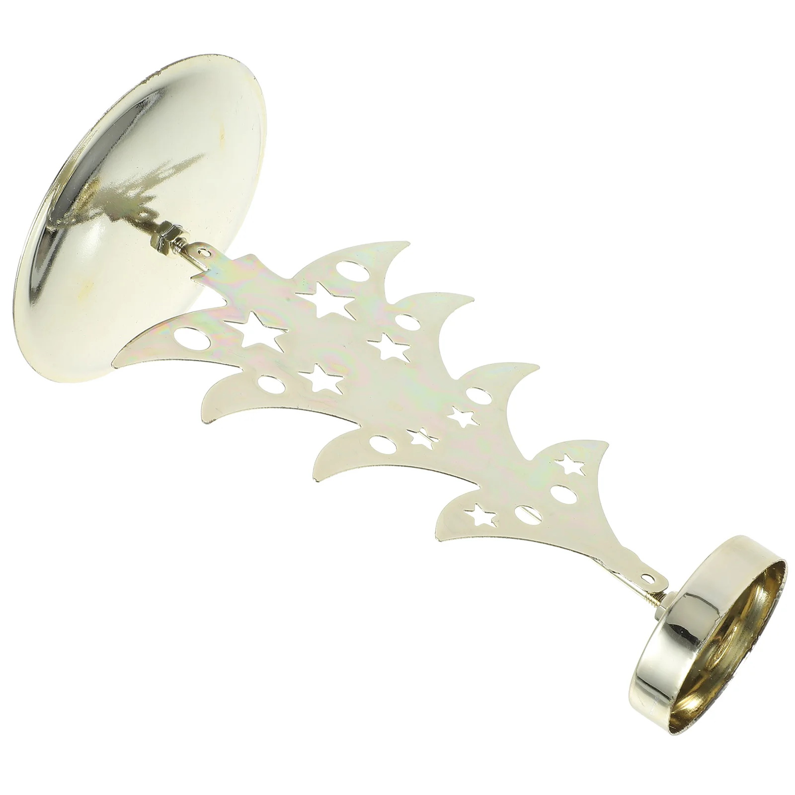 

Desktop Holder Metal Christmas Tree Shape Tealight Stand for Xmas Decor Table Centerpiece Iron Craft Ornament