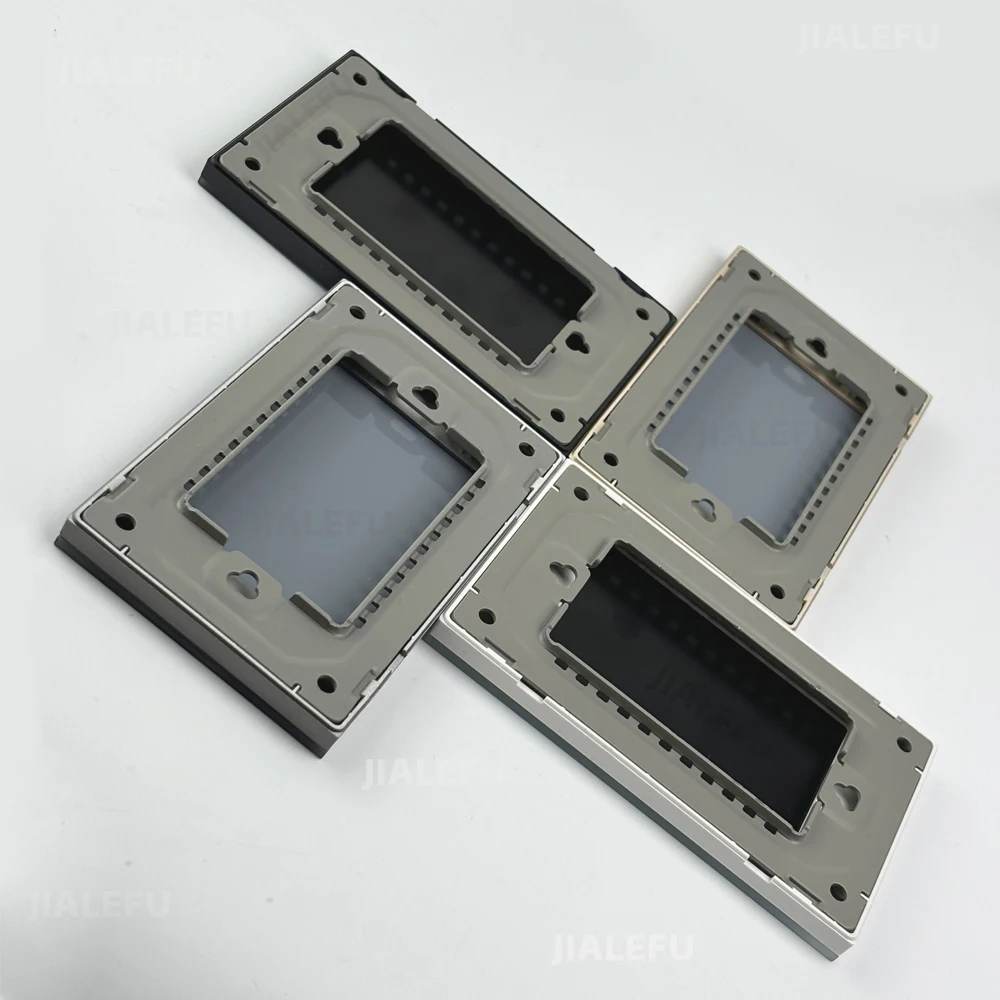 Tempered Glass Panel Decoration Wall Socket Blank Panel White Gray Black Gold Four Colors Available