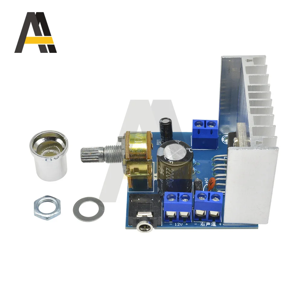 TDA7297 Amplifier Board Digital Amplifier Board Dual-channel Amplifier Board Finished no noise 12V 2A dual 15W