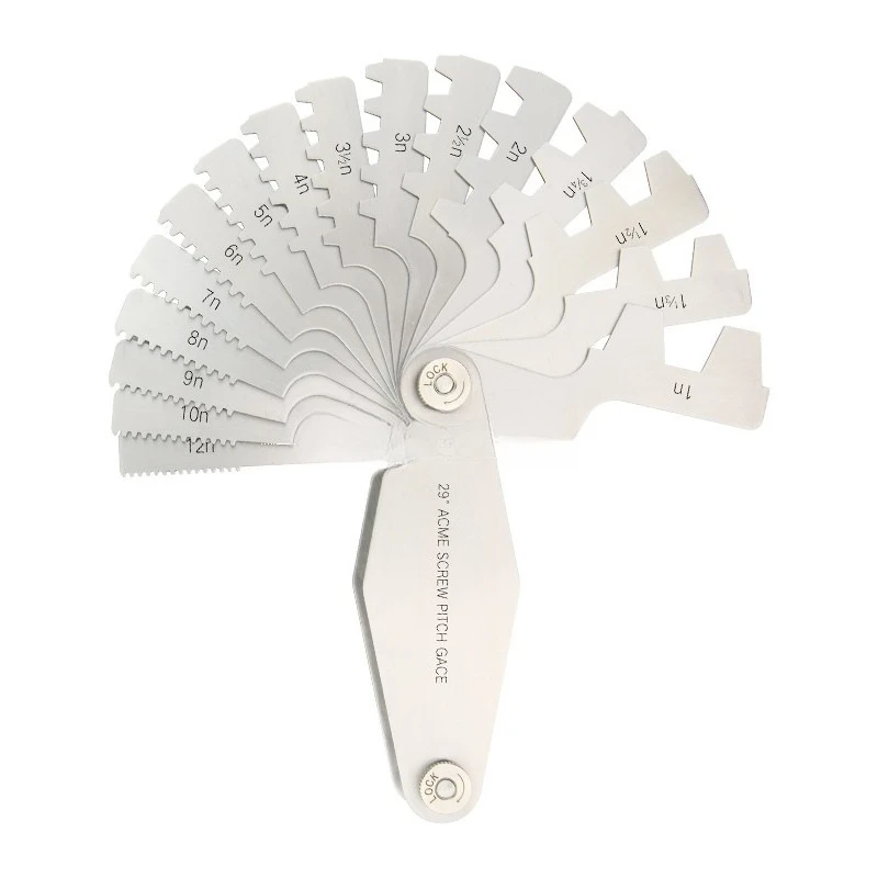 For stainless iron 29 ° imperial 30 ° metric metric ACME trapezoidal thread template T-pitch gauge