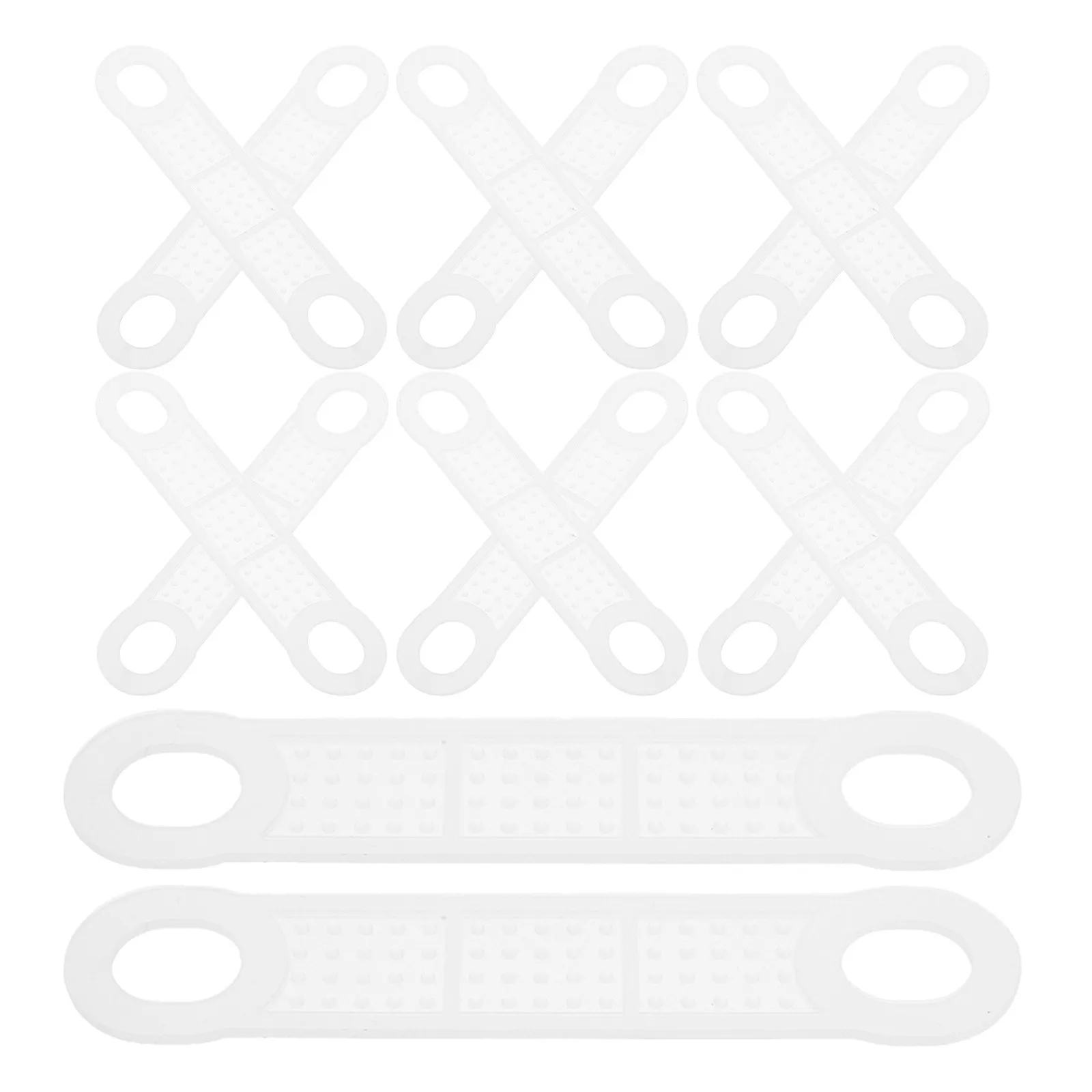 100Pcs Anti-Slip Clothing Hanger Shoulder Forms 2Cm Wide Extended Coverage Firm Elastic Material for Suit Coat Display Home