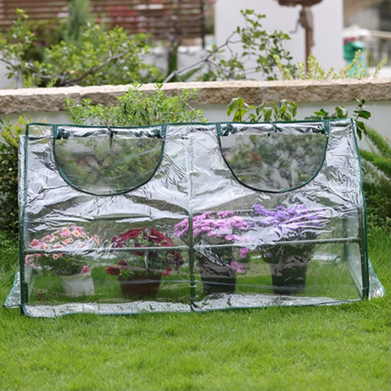 Insulated Greenhouse for Home Garden Frost Proof Plant House with Sturdy Structure Yard & Patio Warming Shed Outdoor Plant Tent