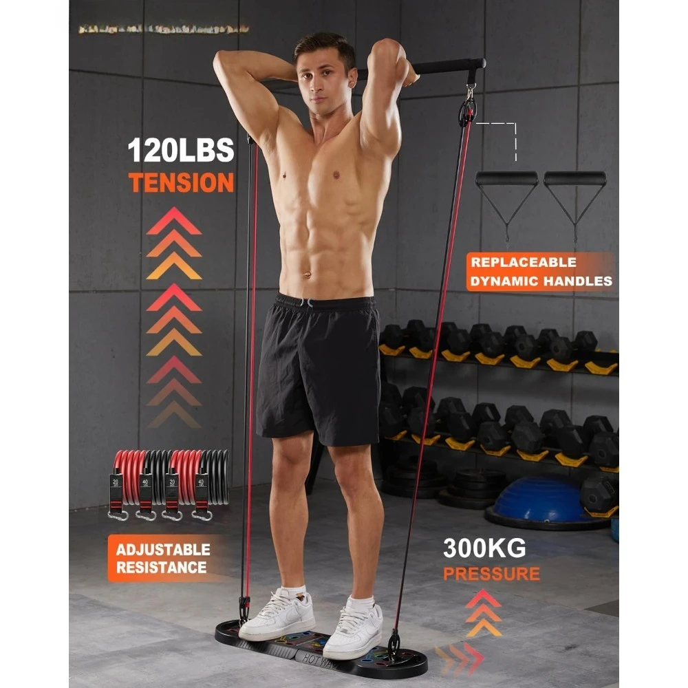 

Brand New - Push Up Board Fitness, Portable Foldable 20 in 1 Push Up Bar at Home Gym, Pushup Handles for Floor.