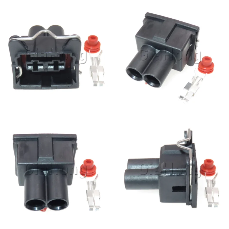 1 Set 2 Ways AC Assembly Auto Cable Waterproof Socket for VW Automobile Parts Car Horn Large Current Wire Harness Plug