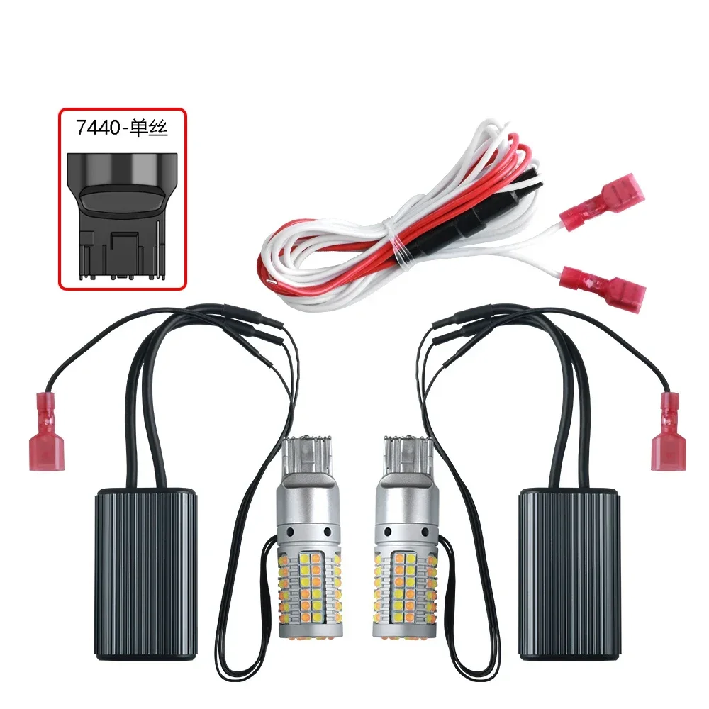 2 pz 3030smd Dual Mode Daytime Running Light Ice Blue DRL indicatore di direzione PY21W P21W LED Dho Canbus BA15S BAU15S T20 7440 W21W 3156