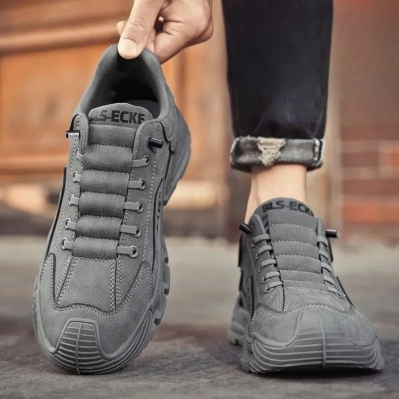 2025 Fall Fashion Men's Casual Shoes Black Simple Breathable Board Shoes Wearable and Comfortable  EVA Jogging Shoes