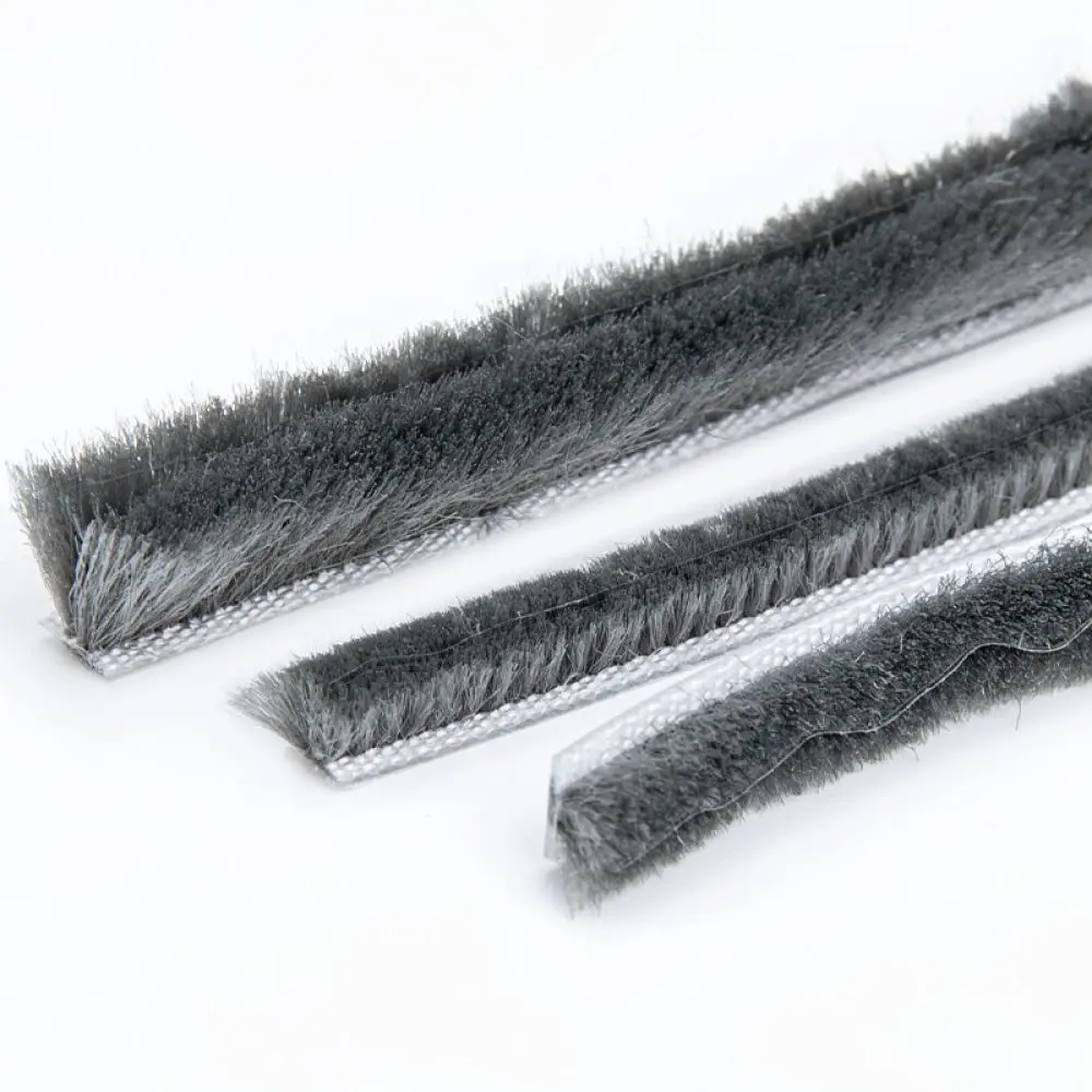 Silicified Insert Pile Seal Strip For Window Gap Weatherproofing Soundproof Dustproof Hardware Home Door Accessories
