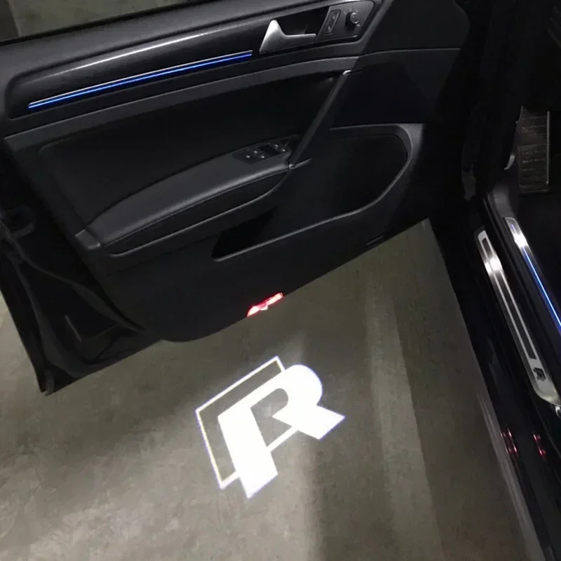 Car Door Welcome Lights LED Courtesy Projector for VOLKSWAGEN VW R LINE Rline Golf Tiguan CC Jetta Passat T-ROC Touareg Touran - view 5