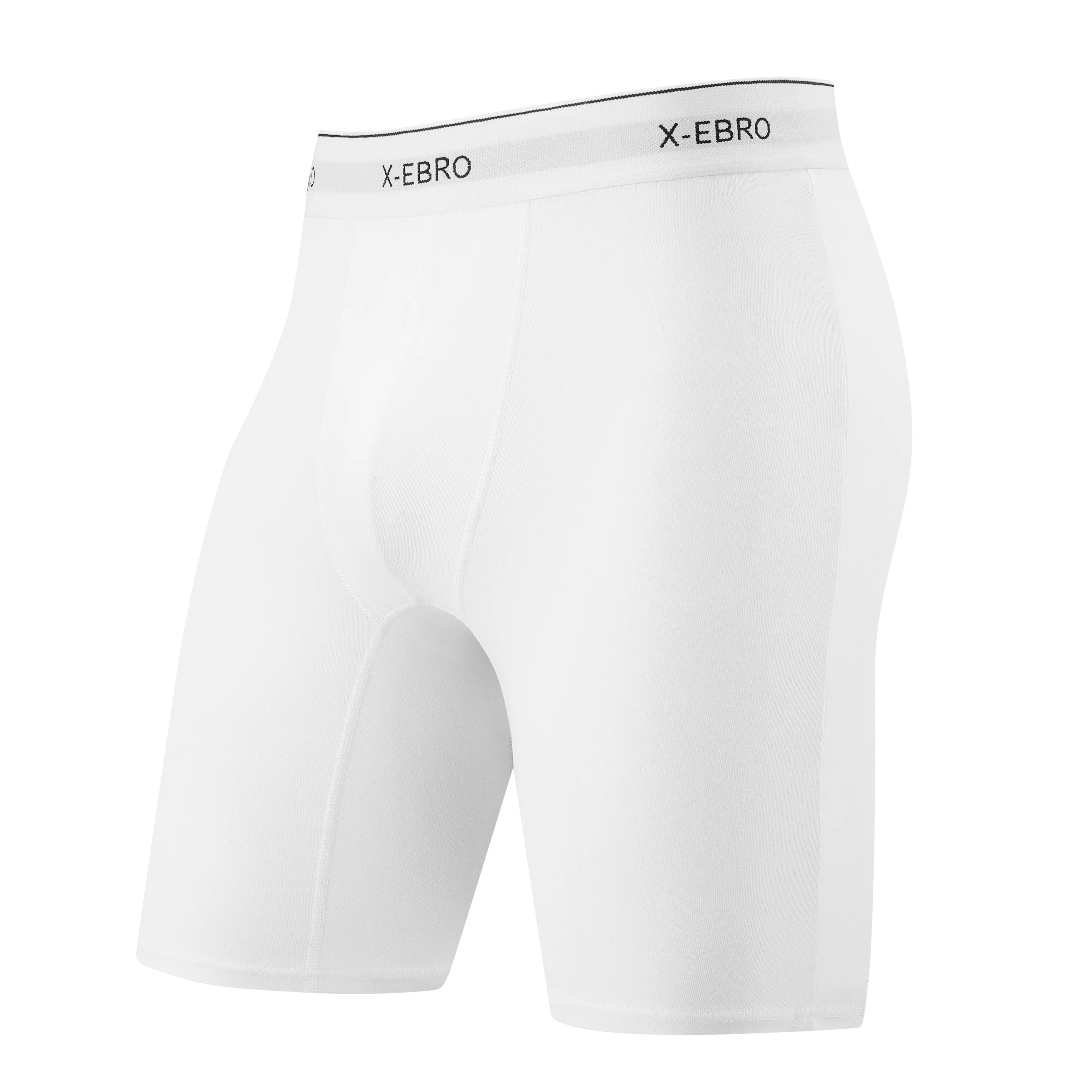 4 unidades de calzoncillos tipo bóxer de algodón blanco para hombre, de pierna larga, ropa interior masculina, bragas de alta calidad, cómodos y con un ajuste perfecto.