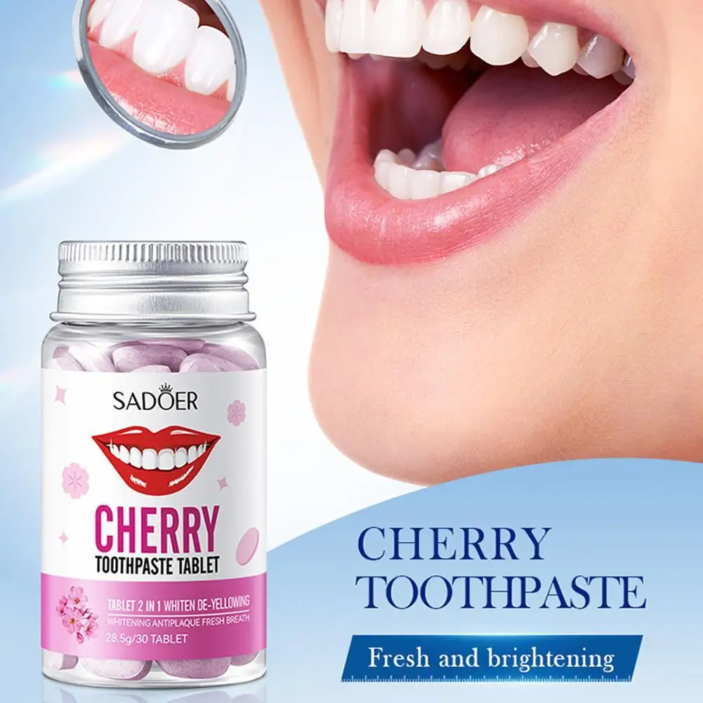  Flavor Solid Toothpaste Tablets Healthier Teeth Gums Teeth Whitening Remove Smoke Stains Fresher Breath Oral Care