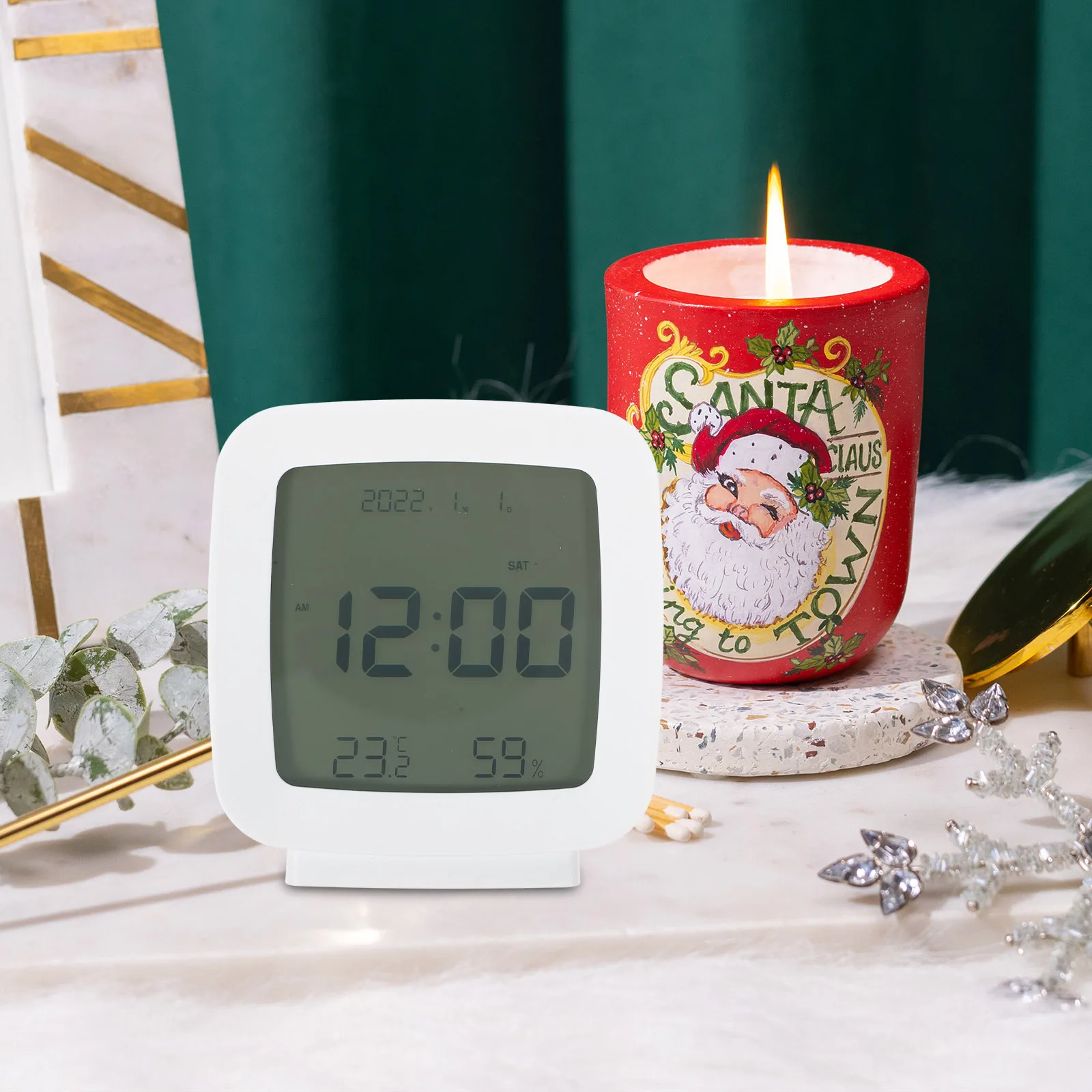 

Large Display Digital Alarm Clock Electronic Clock Bedroom Office Kitchen Small Decorative High Performance Plastic
