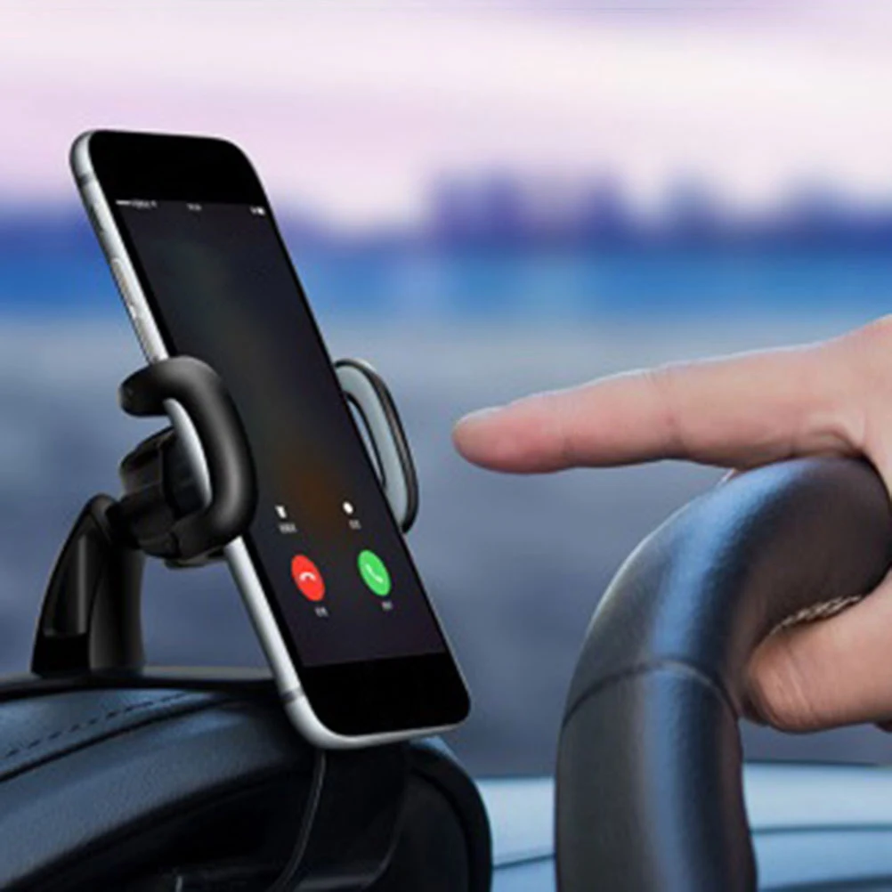 

Adjustable Width Car Phone Holder 360 Degree Rotation Universal Mobile Bracket Snap Type Support Mobile Phone Holder