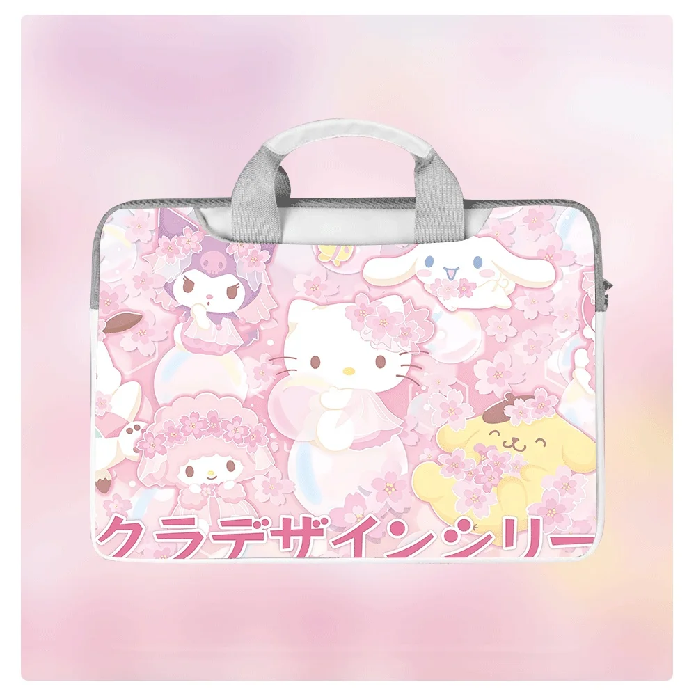 

Hello Kitty Kurome Cinnamon Roll Laptop Bag 12 13.3 14 14.6 15 16 Inch PU Laptop Case for HP Dell Asus Acer Laptop Holiday Gift