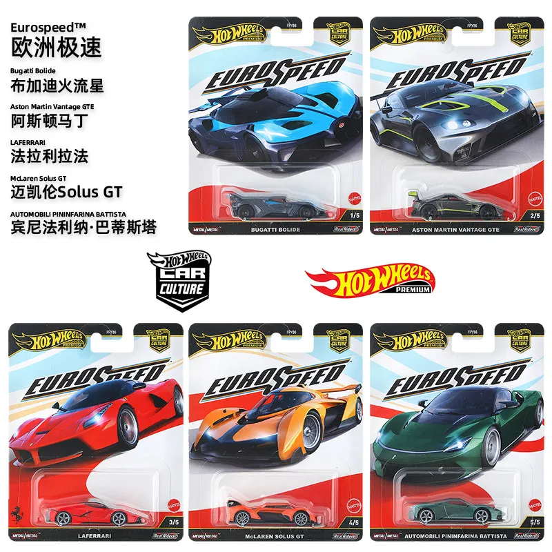 

Новый набор Hot Wheels Car Culture: коллекционные модели автомобилей 1:64, литые под давлением, в футляре L Case Eurospeed, игрушечные машинки из сплава, подарок для мальчиков