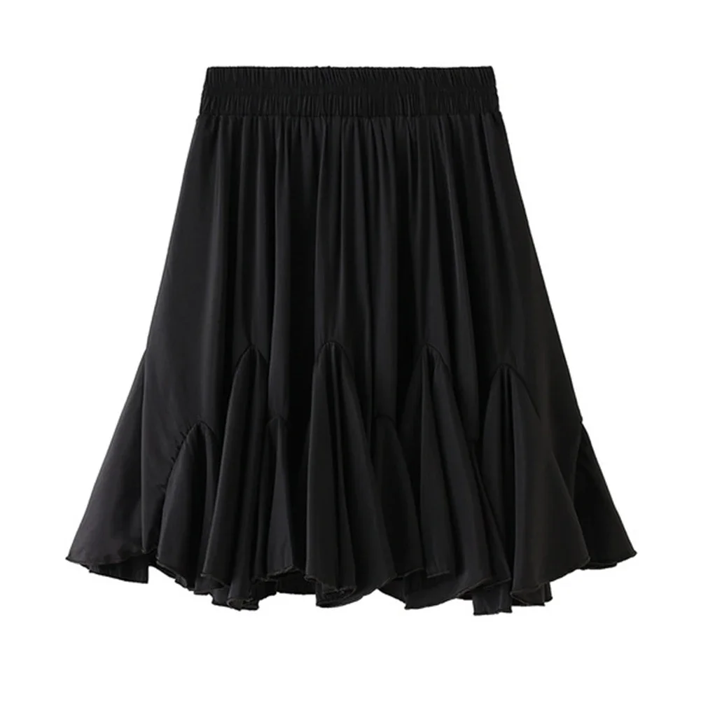 High Waist Skirts Short Skirt Elegant Ruffles Pleated Skirts Application Length Waist As Pictures Show Autumn Notes