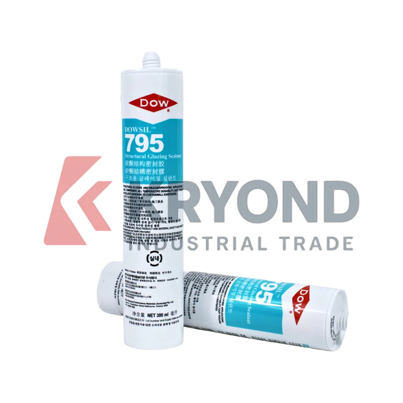 DOWSIL 795 Silicone Structural Sealant 300ML Neutral Cure Weatherproof Adhesive for Curtain Wall Glass and Metal Facade Bonding