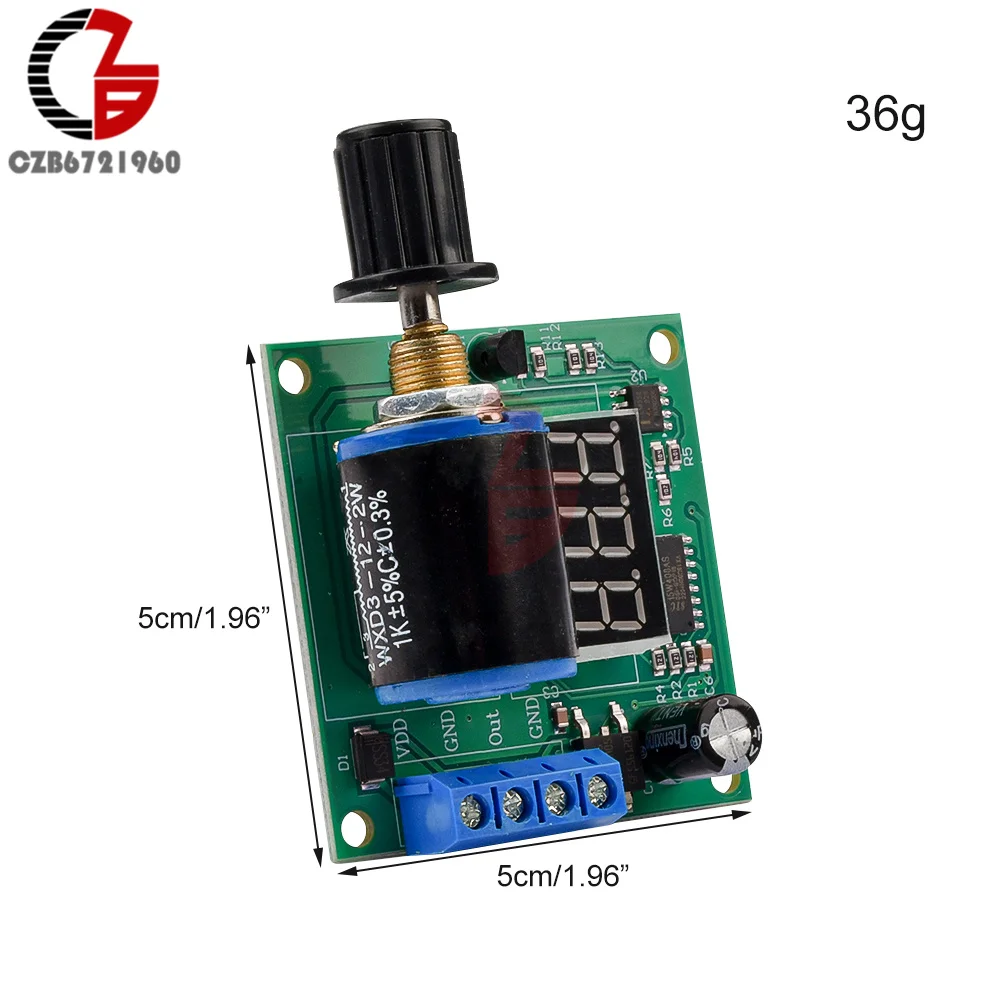 DC 12V 24V 4-20mA Modul Generator Sinyal Digital LED Display untuk Sinyal Sumber Katup Penyesuaian Pemancar Analog