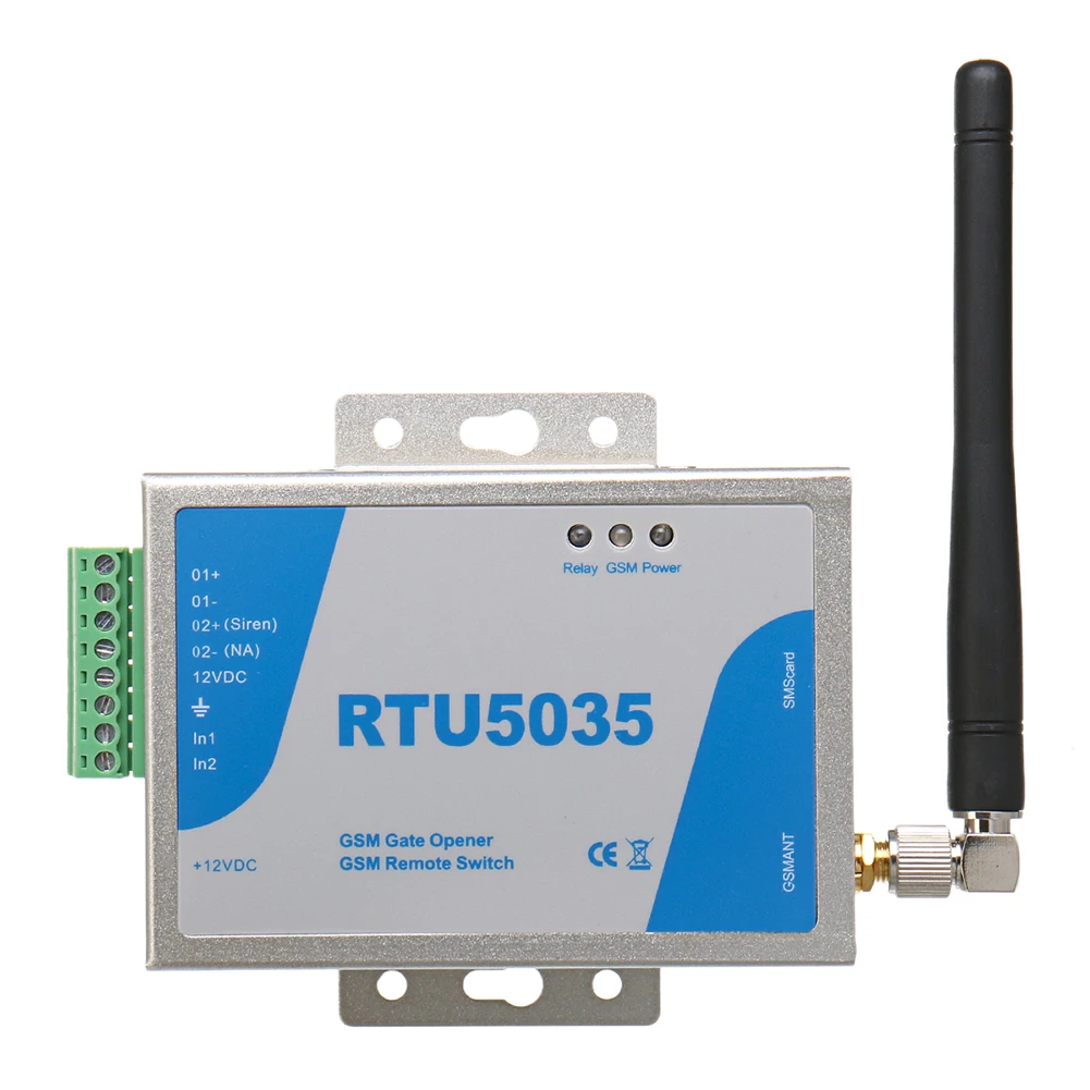 RTU5035 GSM Gate Opener Relay Switch for Garage Entry with Free Call Access and 999 User Management System