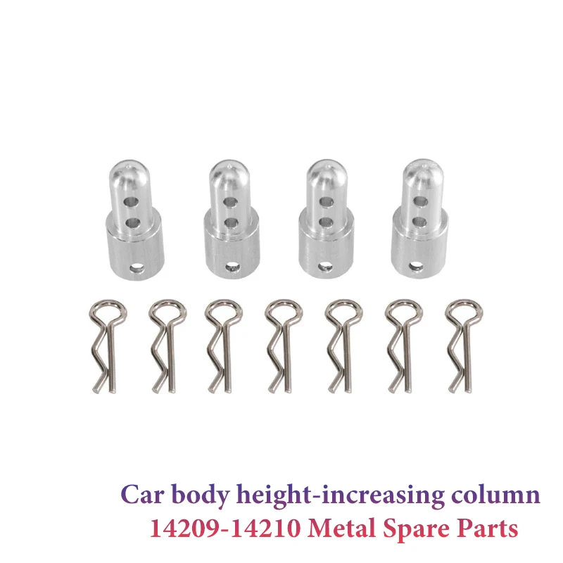 14210 14209 mjx hyper go 1/14 peças de atualização componente de direção dianteira de metal para carro rc cnc acessórios de alumínio acessórios de carro