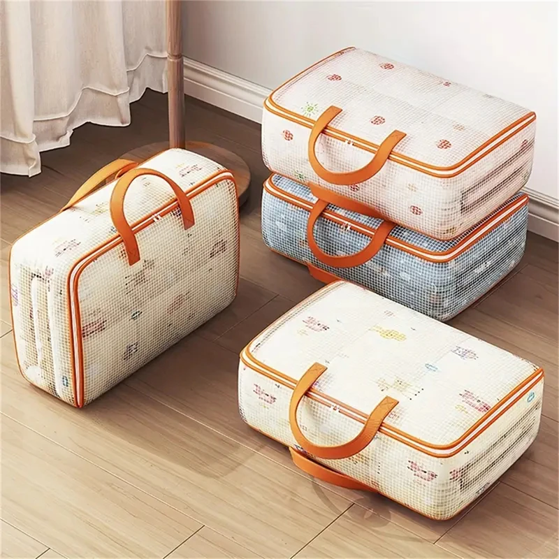 Sac de Rangement en PVC pour Vêtements de Couette, Stockage Visible, Anti-Poussière et Humidité, Emballage de Bagages, Fournitures Scolaires pour Étudiants