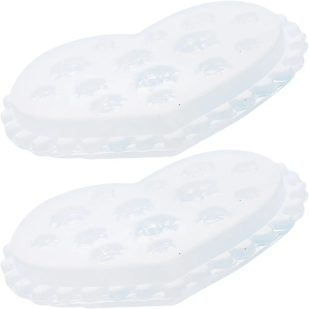 

2 Pcs Resin Necklace Mold Flower Molds Jewelry Rose Silicone Pendant Mini White Making Kit Epoxy