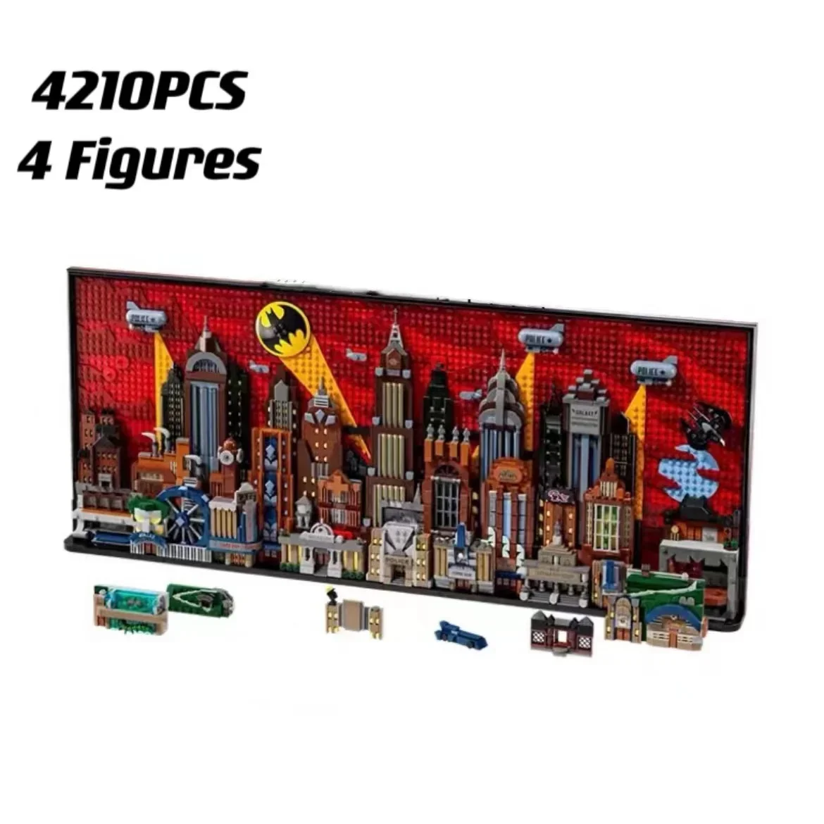 Compatible Bat 76271 The Animated Series Gotham City Skyline Building Blocks Bricks Architecture Toy For Adult Birthday Gift